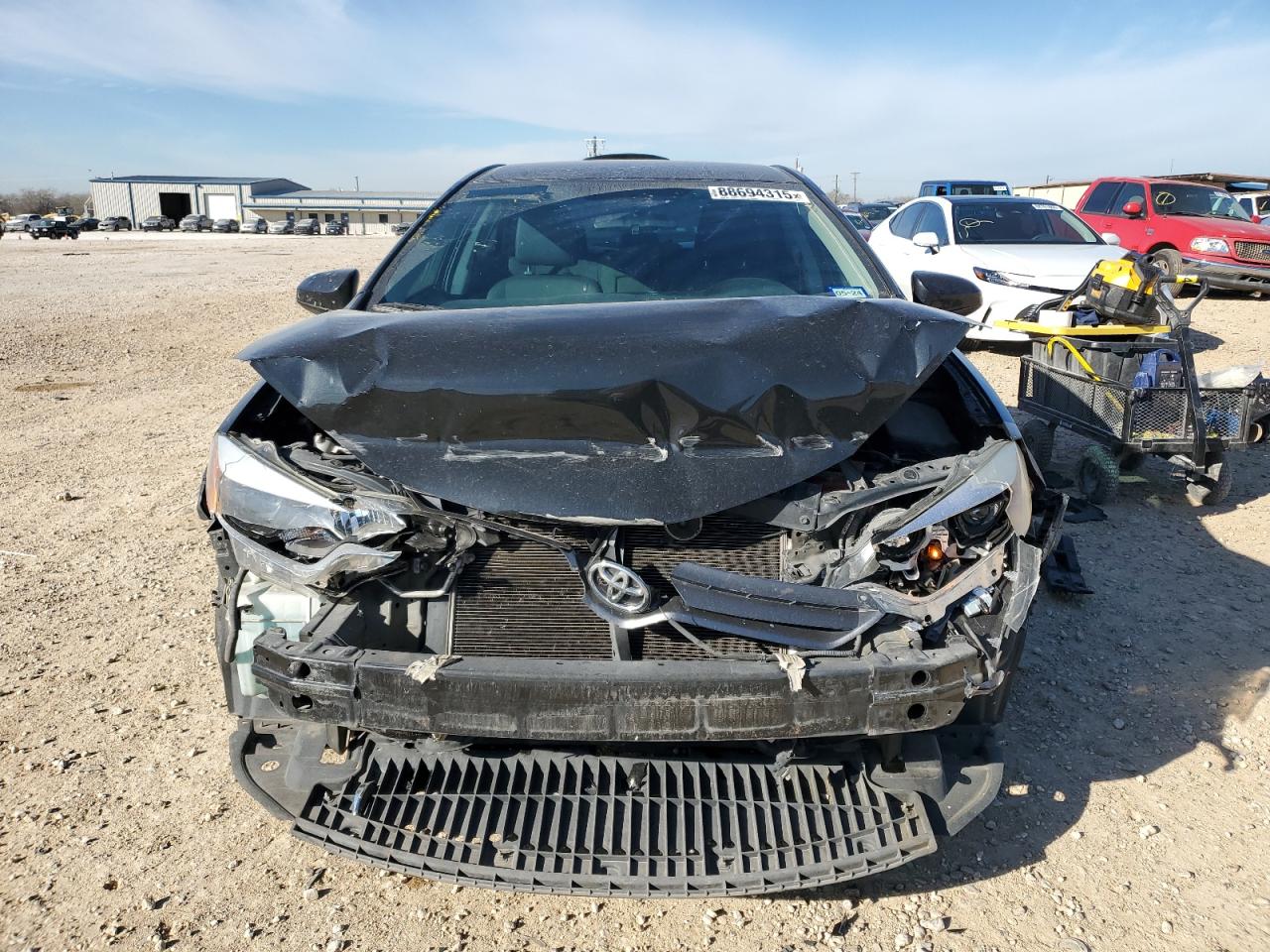 2015 Toyota Corolla VIN 5YFBURHE0FP346937 Copart auction photo, front end damage thumbnail 5