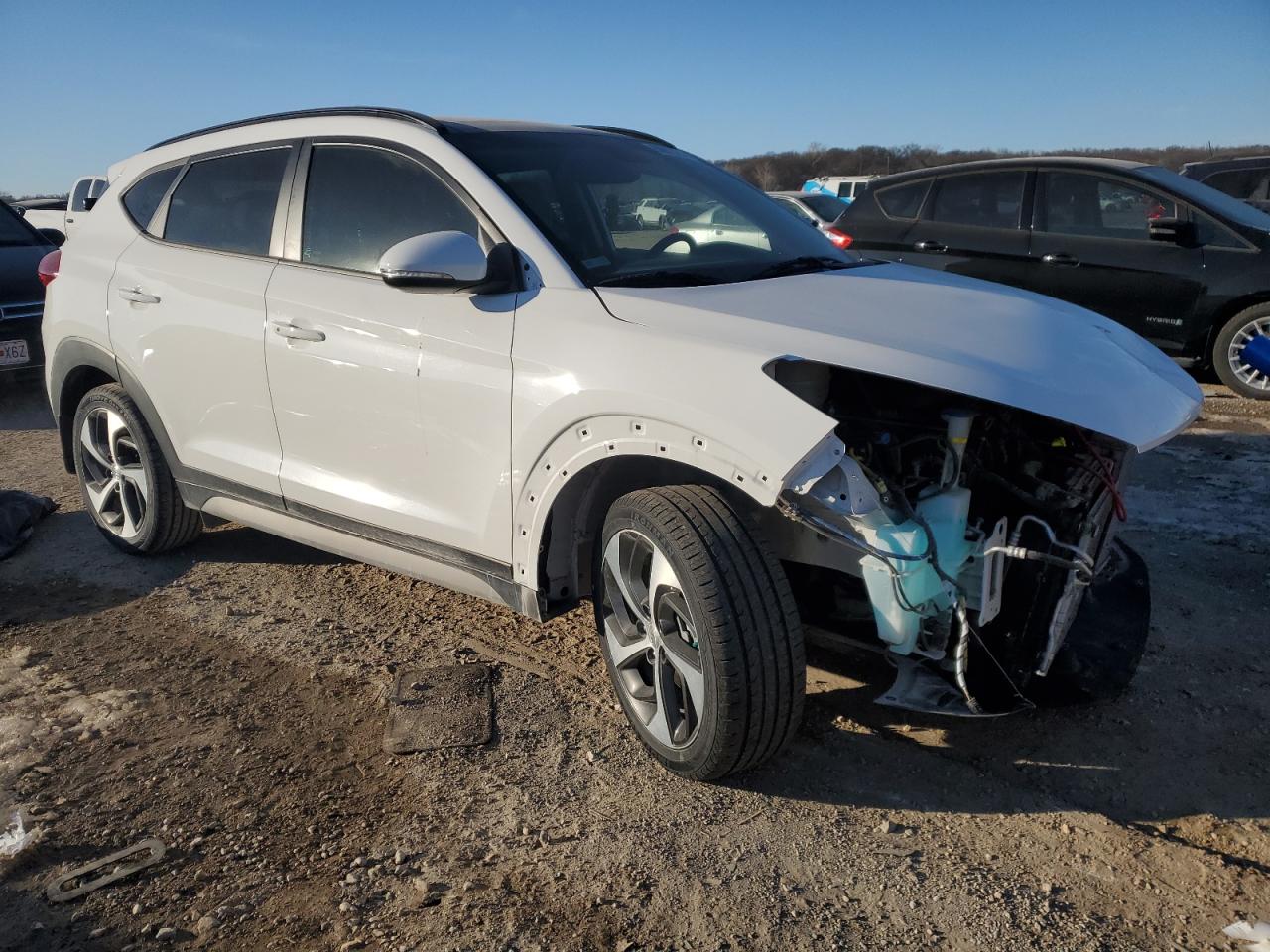 2018 Hyundai Tucson VIN KM8J33A2XJU758186 Copart auction photo, all over damage thumbnail 4