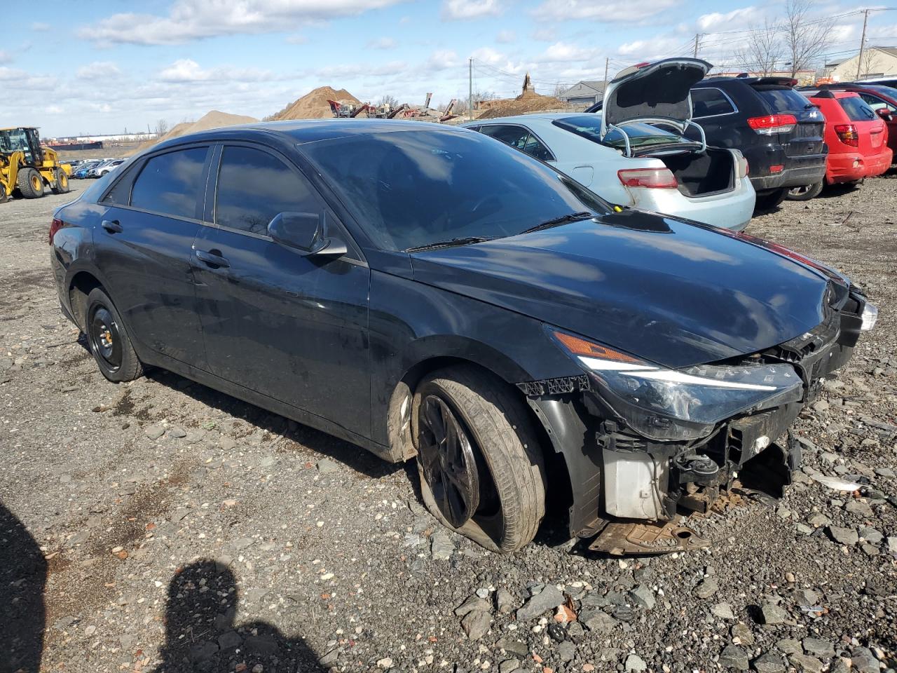 2022 Hyundai Elantra VIN 5NPLS4AG4NH082870 Copart auction photo, front end damage thumbnail 4