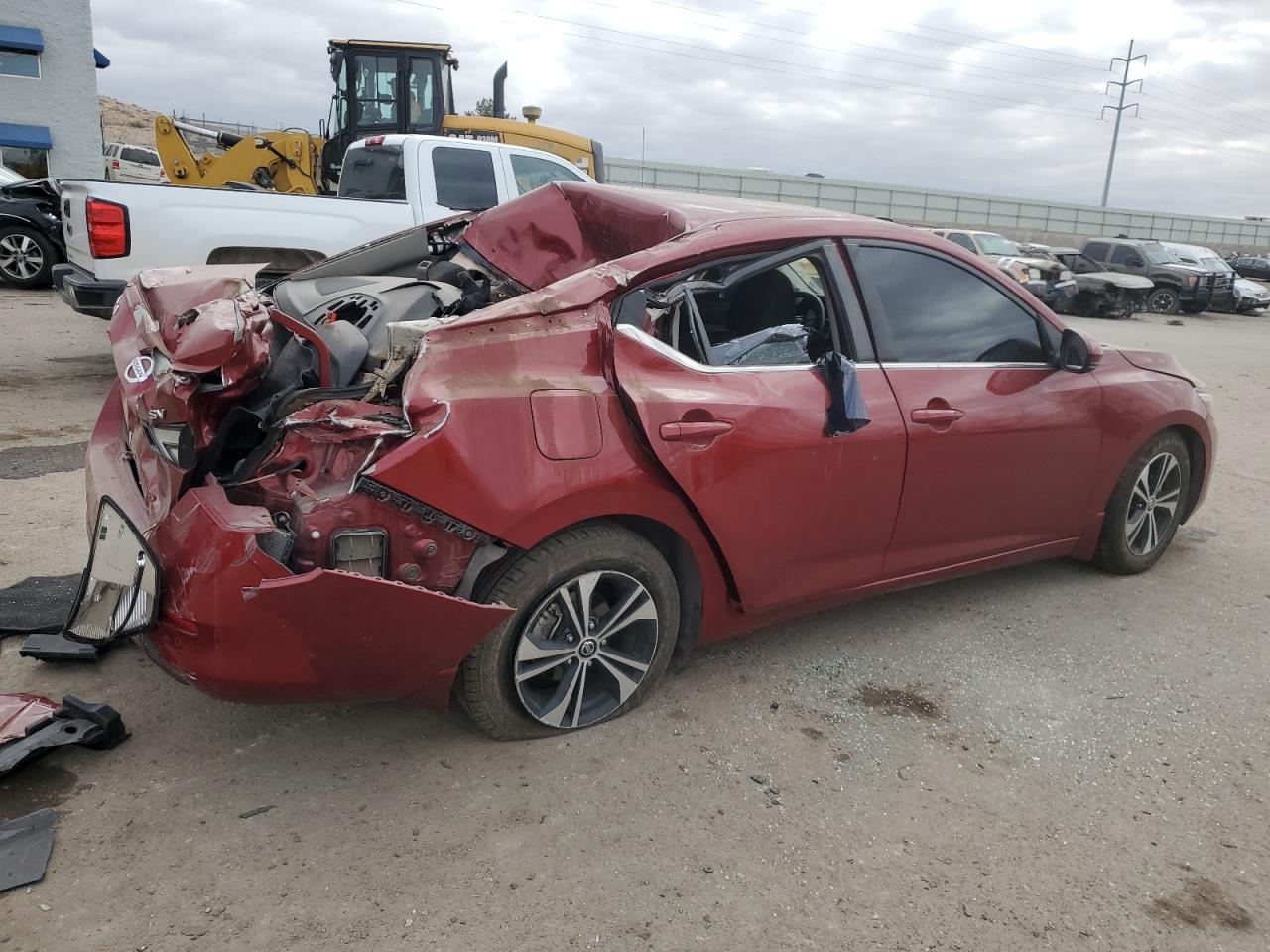 2020 Nissan Sentra VIN 3N1AB8CV7LY269484 Copart auction photo, all over damage thumbnail 3