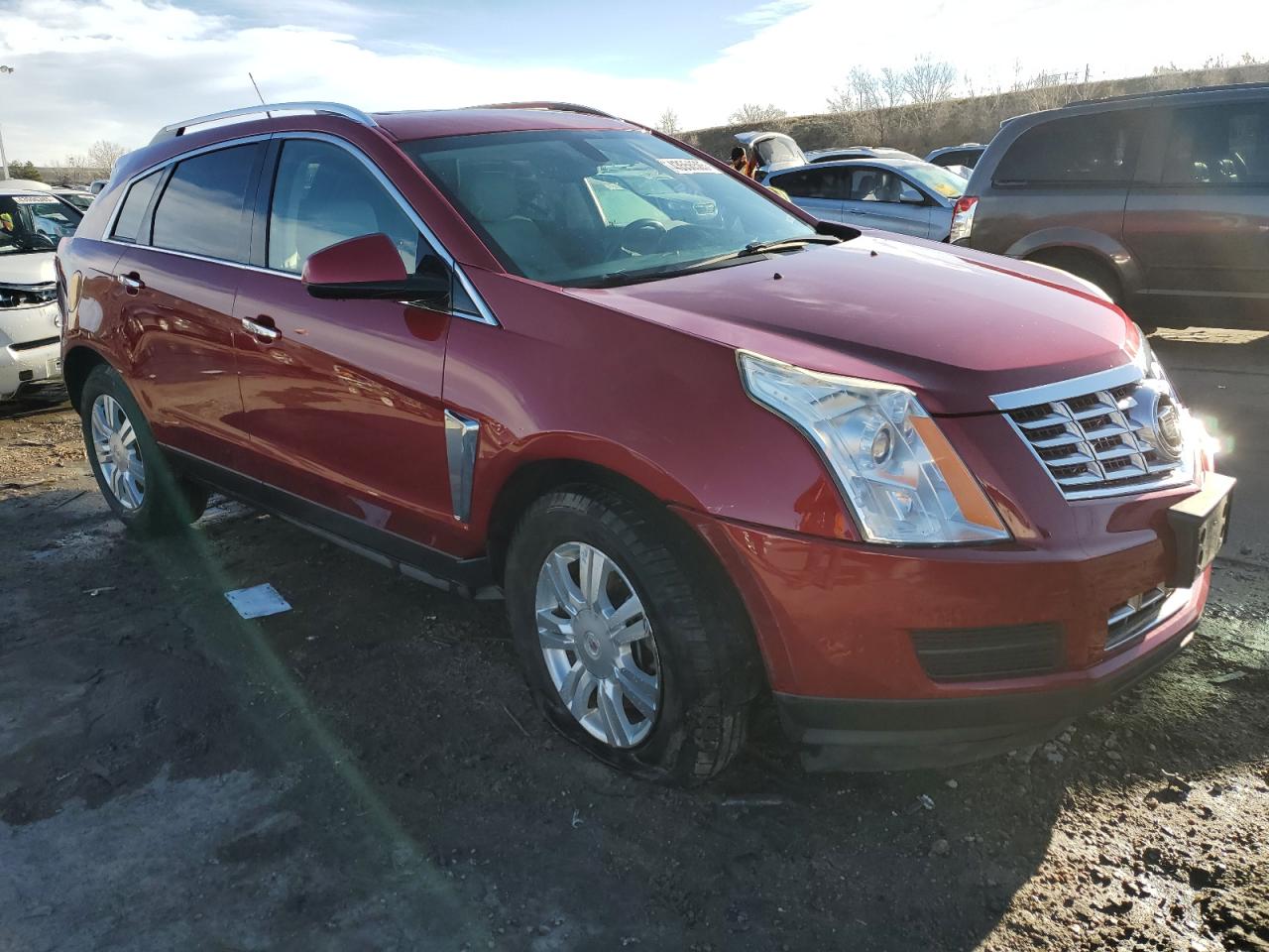2013 Cadillac SRX VIN 3GYFNGE37DS553230 Copart auction photo, front end damage thumbnail 4