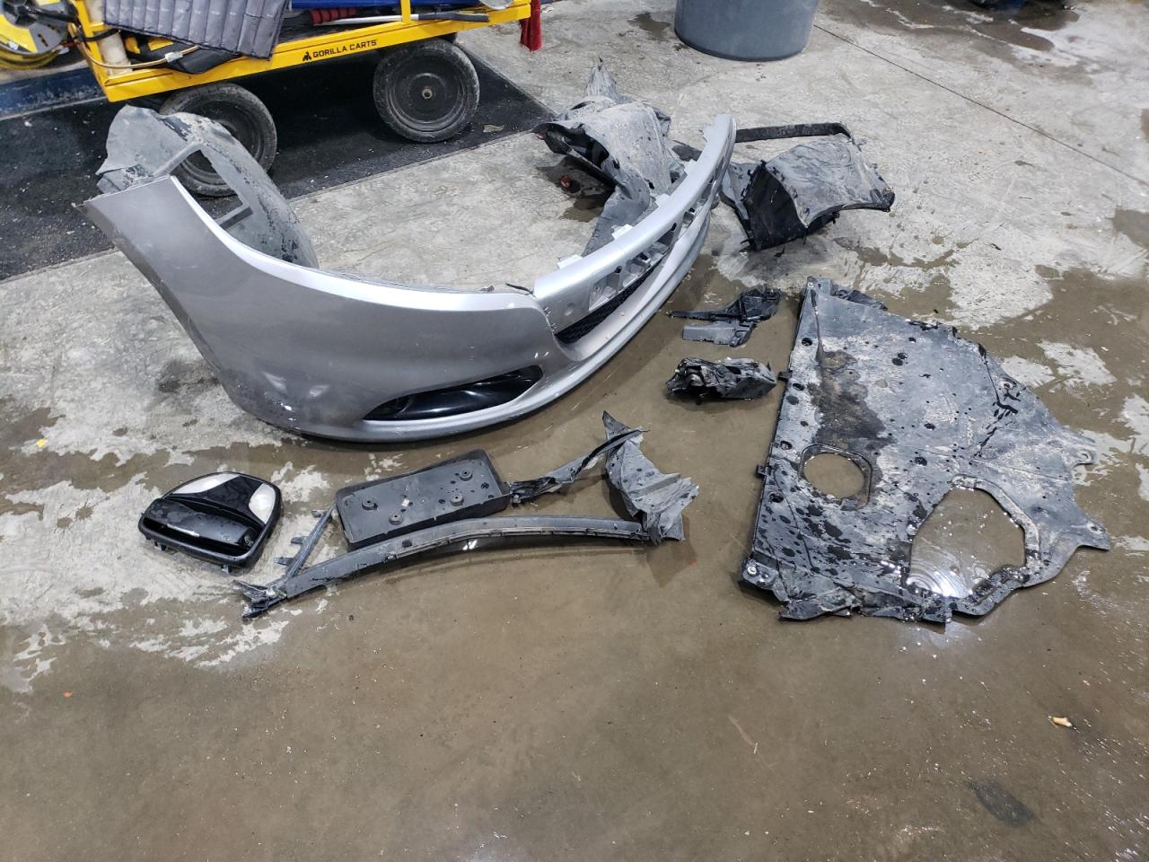 2015 Dodge Dart VIN 1C3CDFBB8FD315931 Copart auction photo, front end / hail damage thumbnail 14