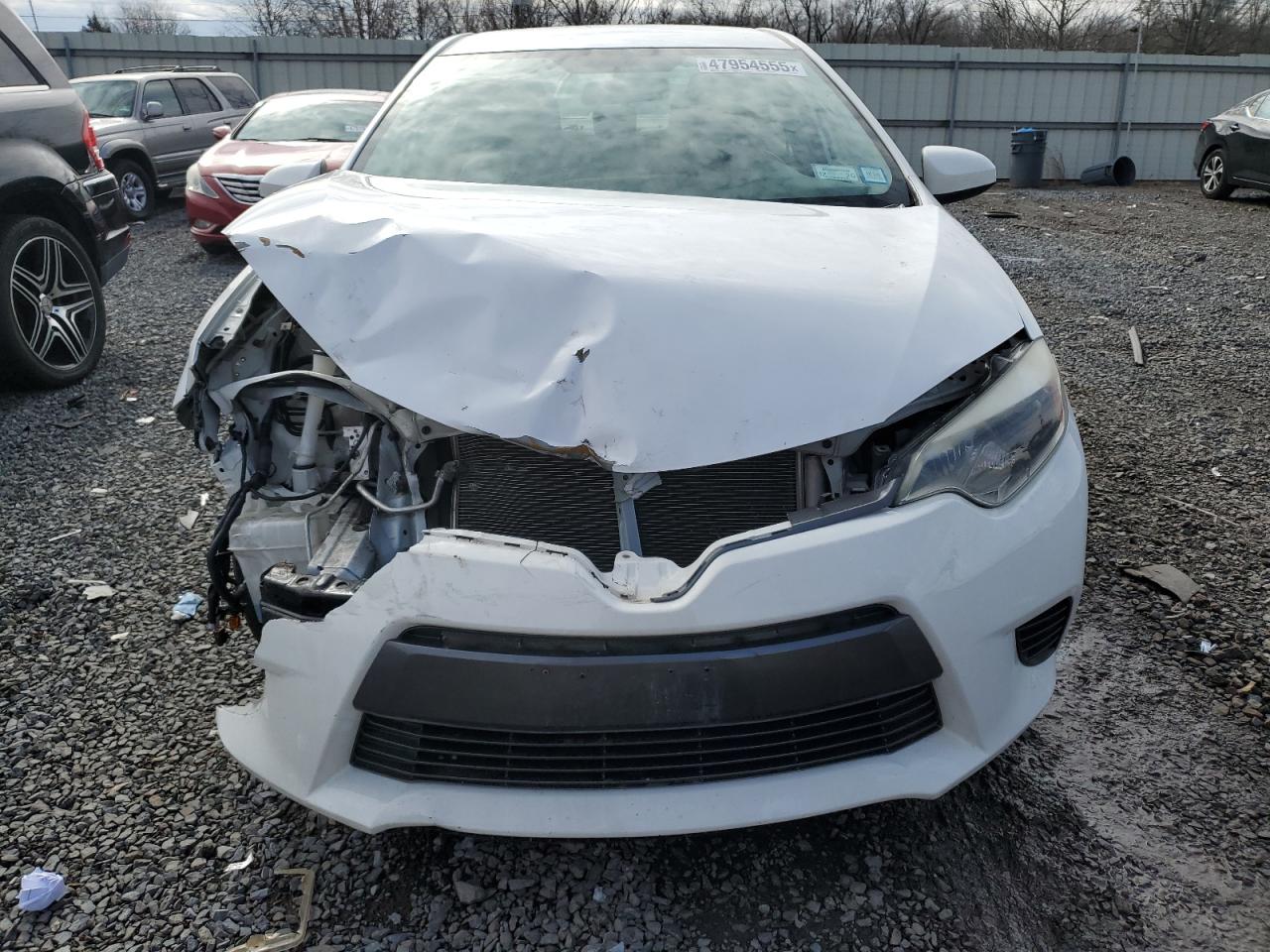 2016 Toyota Corolla VIN 2T1BURHE8GC649868 Copart auction photo, front end damage thumbnail 5