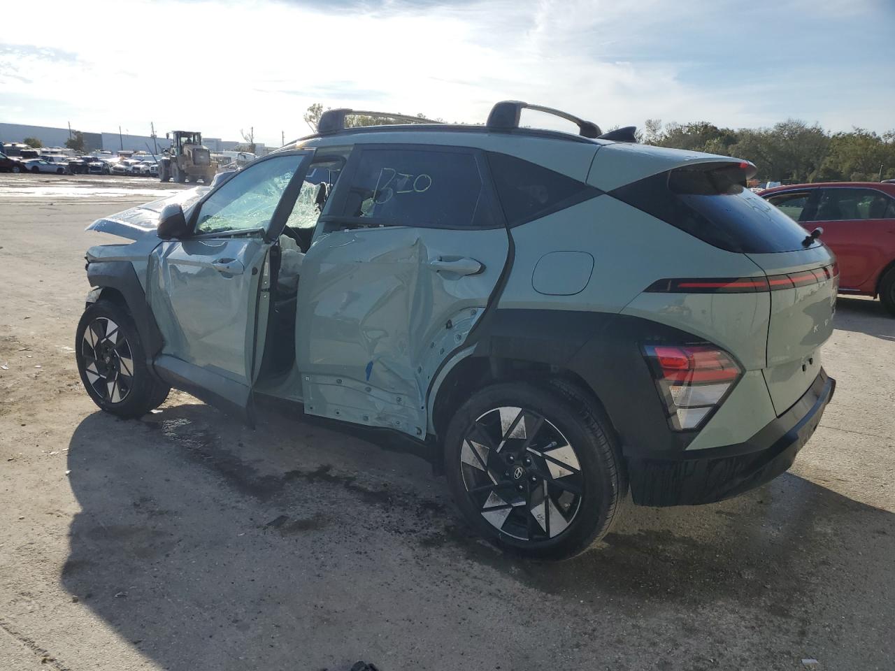 2024 Hyundai Kona VIN KM8HB3AB9RU059290 Copart auction photo, front end / side damage thumbnail 2