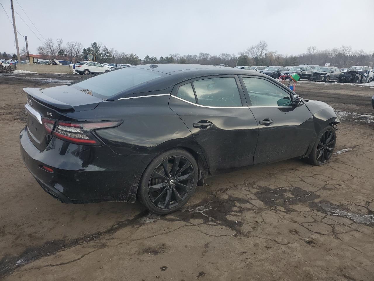 2020 Nissan Maxima VIN 1N4AA6EV2LC379293 Copart auction photo, front end / side damage thumbnail 3