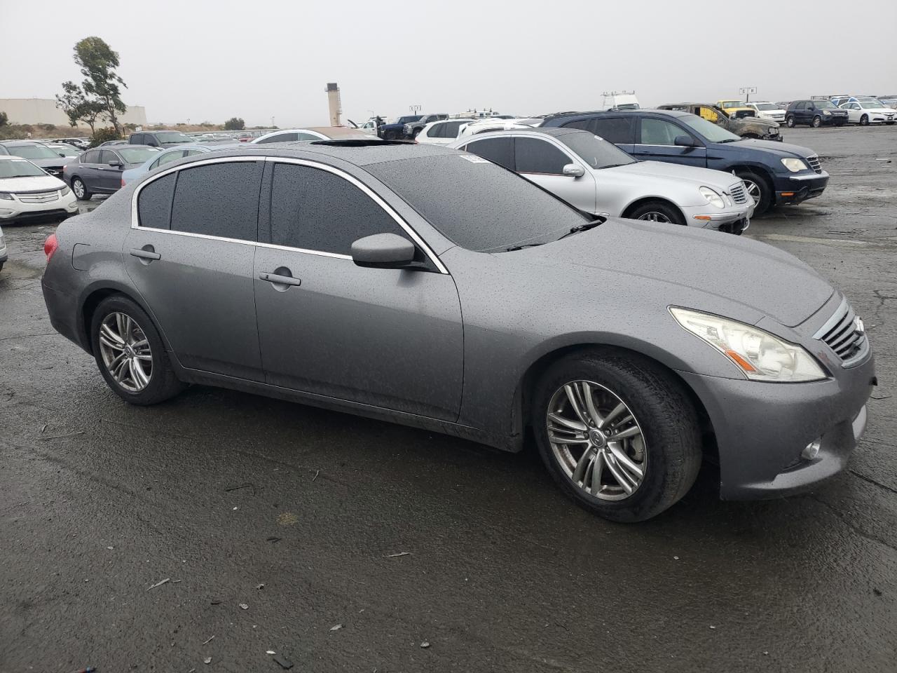 2010 Infiniti G VIN JN1CV6AP6AM404401 Copart auction photo, vandalism damage thumbnail 4