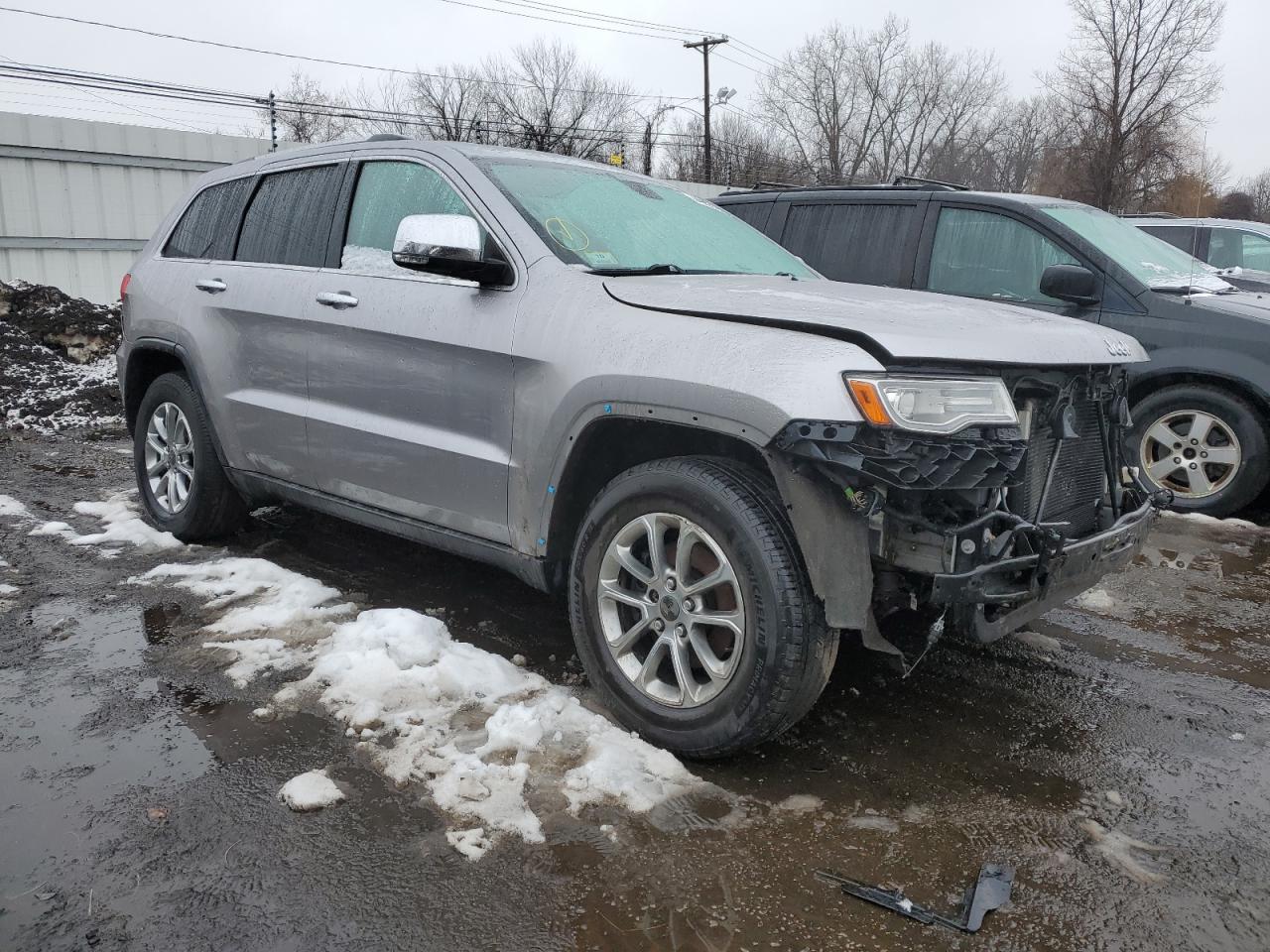 2014 Jeep Grand Cherokee VIN 1C4RJFBG8EC159923 Copart auction photo, front end / rear end damage thumbnail 4