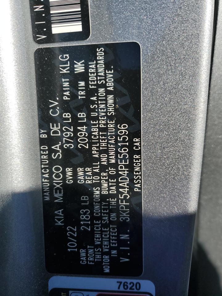 2023 KIA Forte VIN 3KPF54AD4PE561596 Copart auction photo, front end damage thumbnail 12