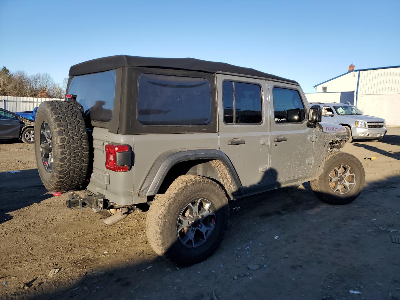 2019 Jeep Wrangler VIN 1C4HJXFG0KW605813 Copart auction photo, front end damage thumbnail 3