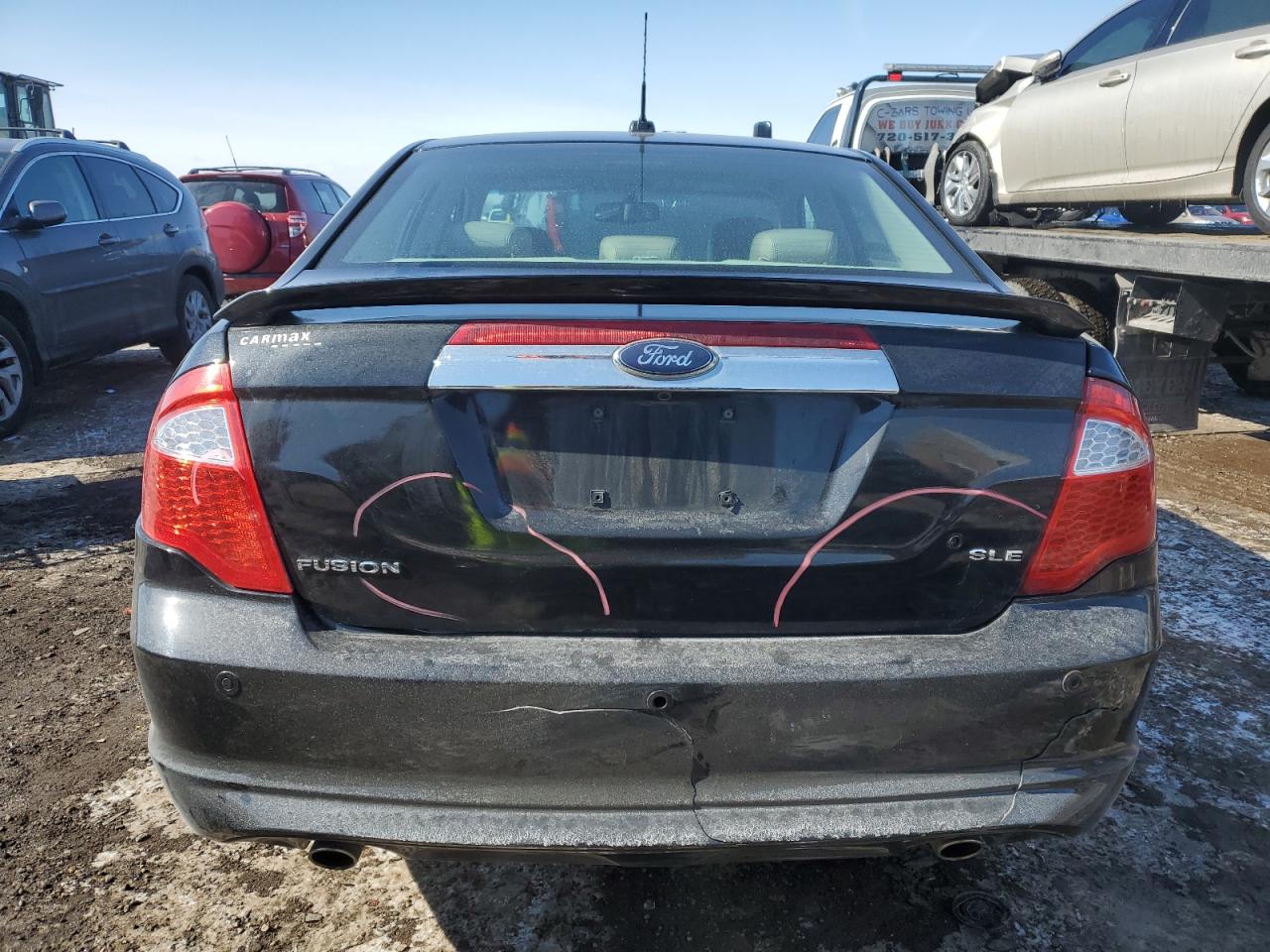 2010 Ford Fusion VIN 3FAHP0JG1AR173351 Copart auction photo, side / rear end damage thumbnail 6