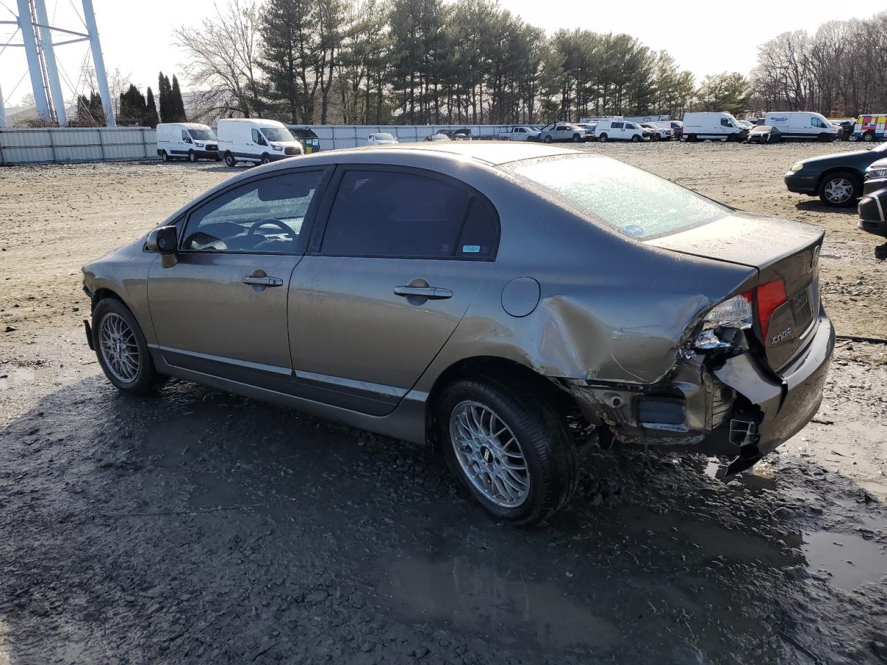 2008 Honda Civic VIN 2HGFA168X8H314757 Copart auction photo, front end / rear end damage thumbnail 2