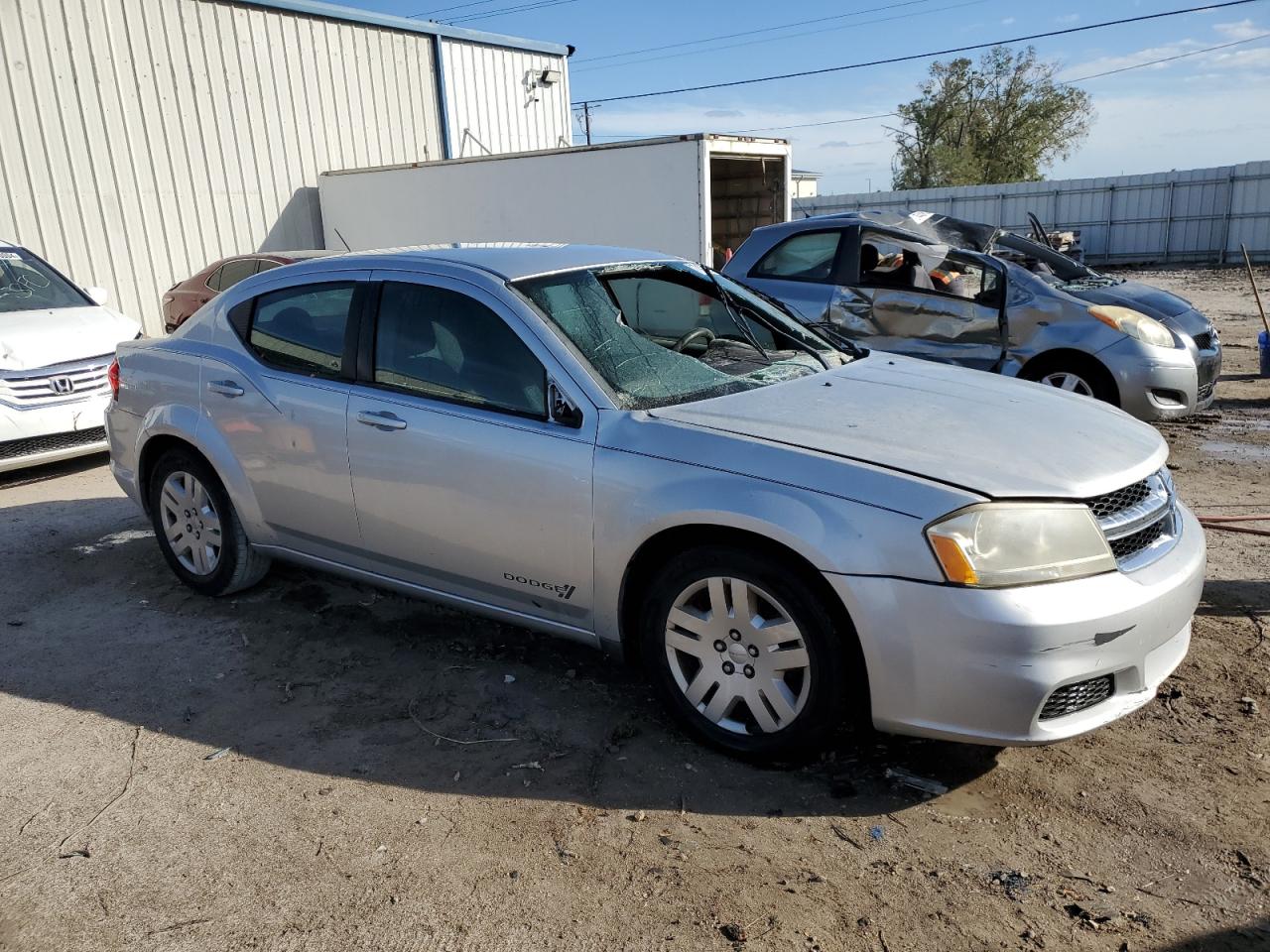 2012 Dodge Avenger VIN 1C3CDZAB9CN310729 Copart auction photo, top/roof / water/flood damage thumbnail 4