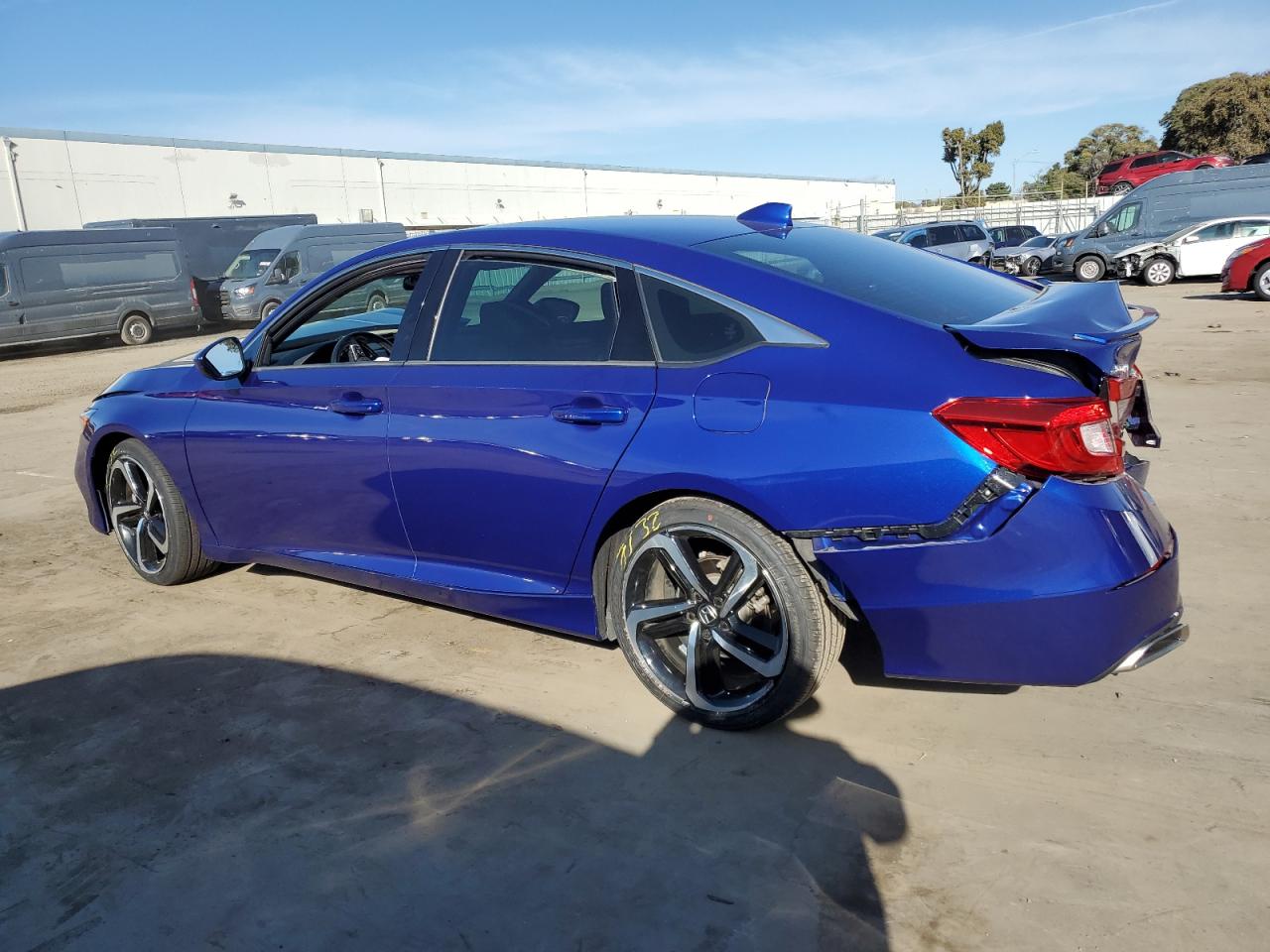 2020 Honda Accord VIN 1HGCV1F34LA039017 Copart auction photo, front end / rear end damage thumbnail 2