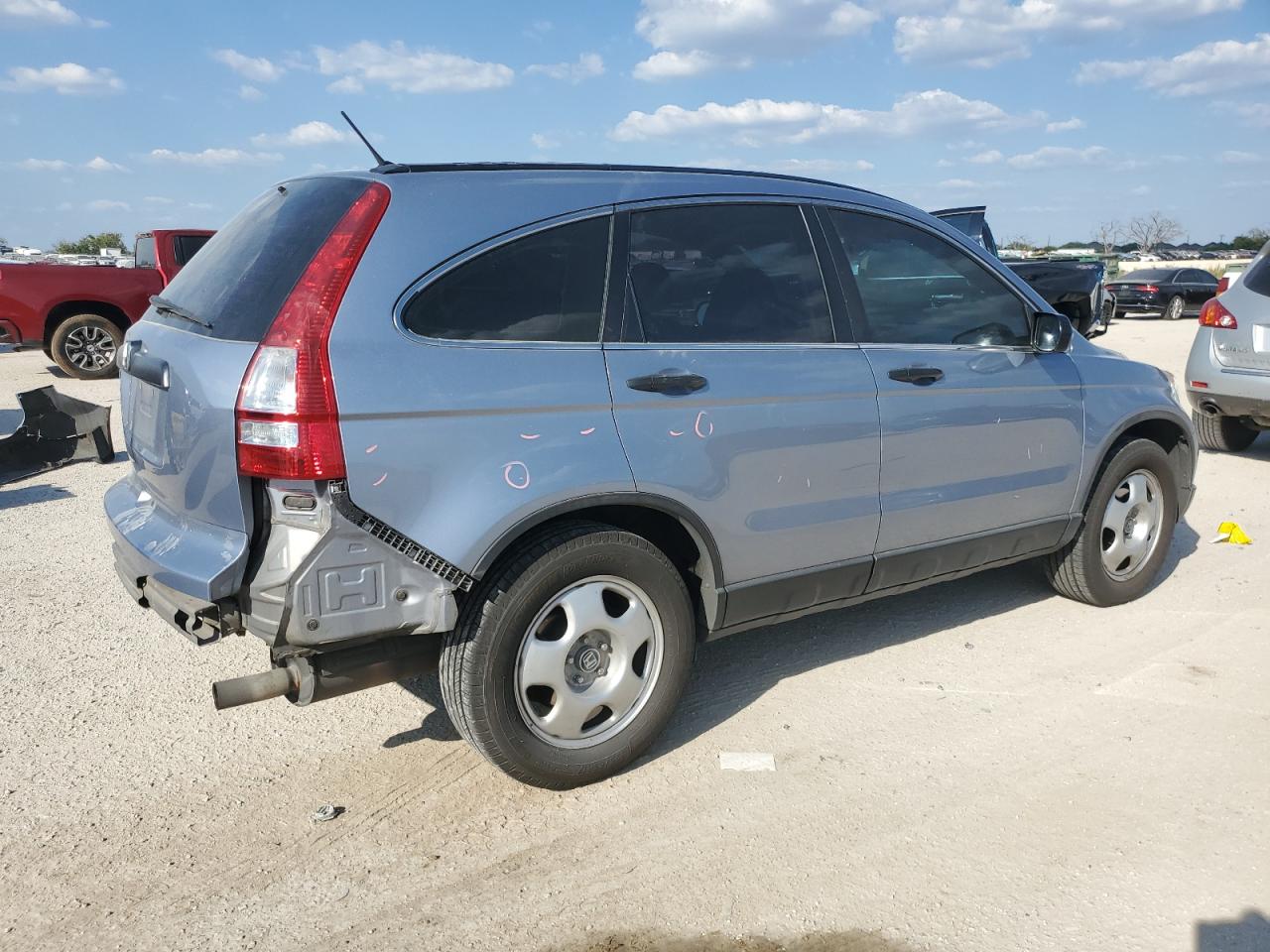 2009 Honda CR-V VIN 5J6RE38389L012444 Copart auction photo, rear end damage thumbnail 3