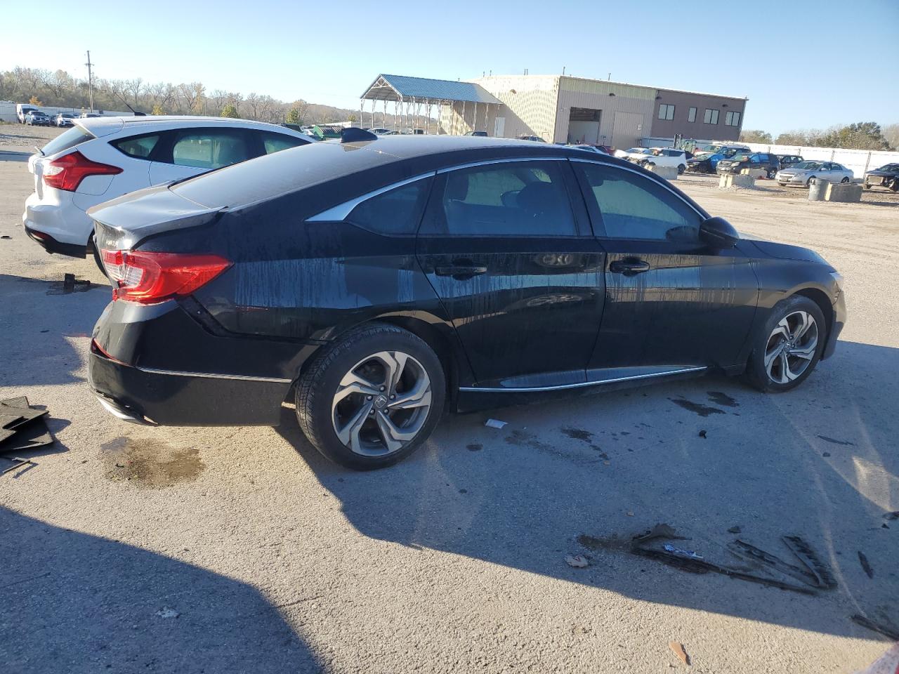 2018 Honda Accord VIN 1HGCV1F5XJA244761 Copart auction photo, rear end damage thumbnail 3