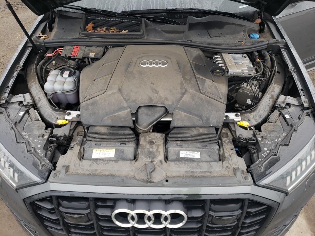2021 Audi Q7 VIN WA1VXAF72MD017936 Copart auction photo, side / front end damage thumbnail 12