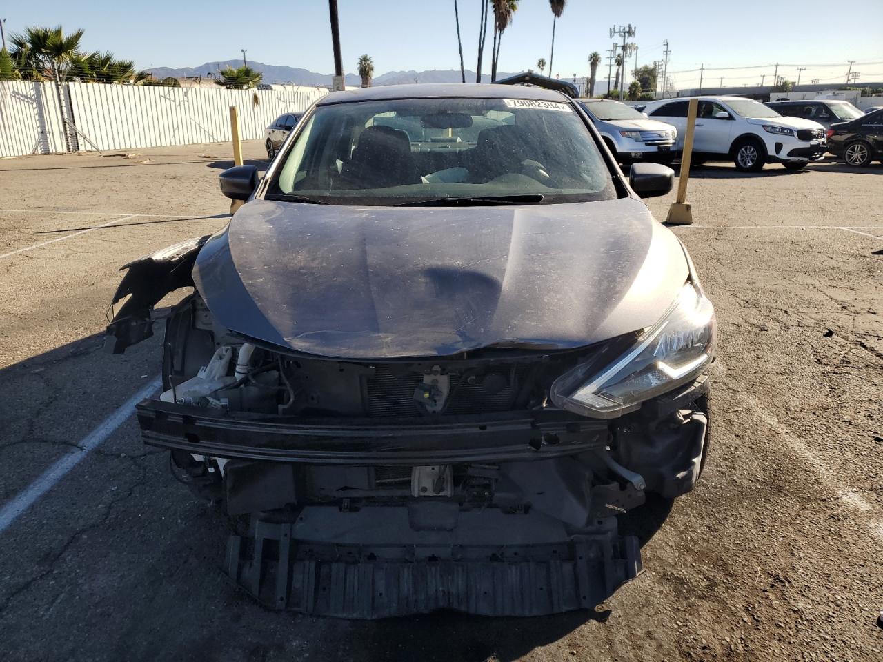2019 Nissan Sentra VIN 3N1AB7AP4KY404885 Copart auction photo, front end / side damage thumbnail 5
