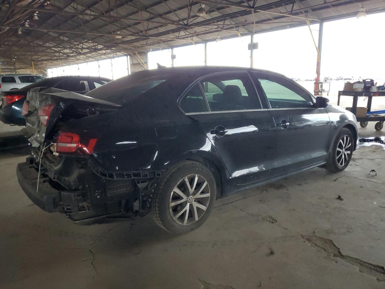 2017 Volkswagen Jetta VIN 3VWDB7AJ0HM334370 Copart auction photo, rear end damage thumbnail 3