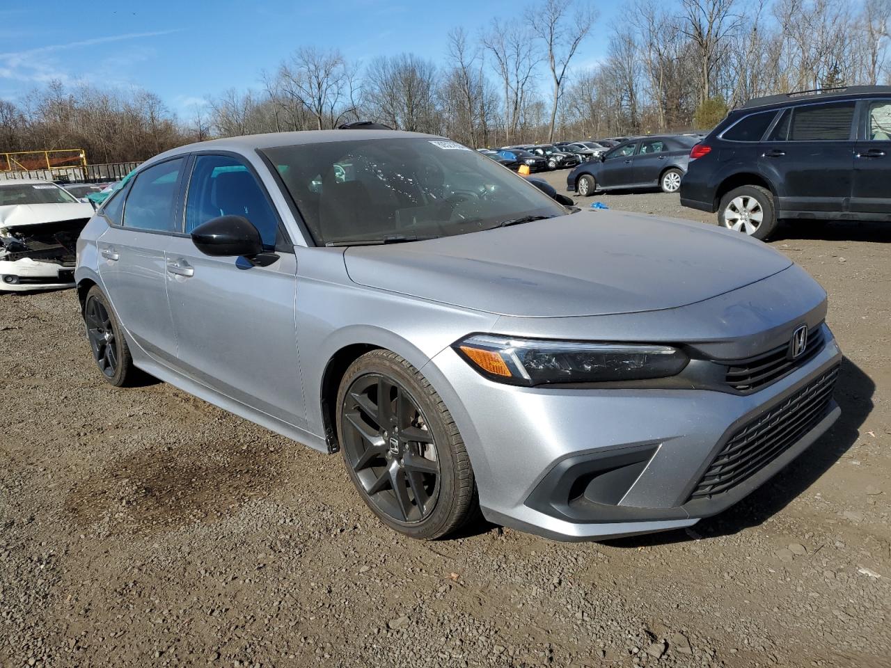 2022 Honda Civic VIN 2HGFE2F54NH568055 Copart auction photo, rear end damage thumbnail 4
