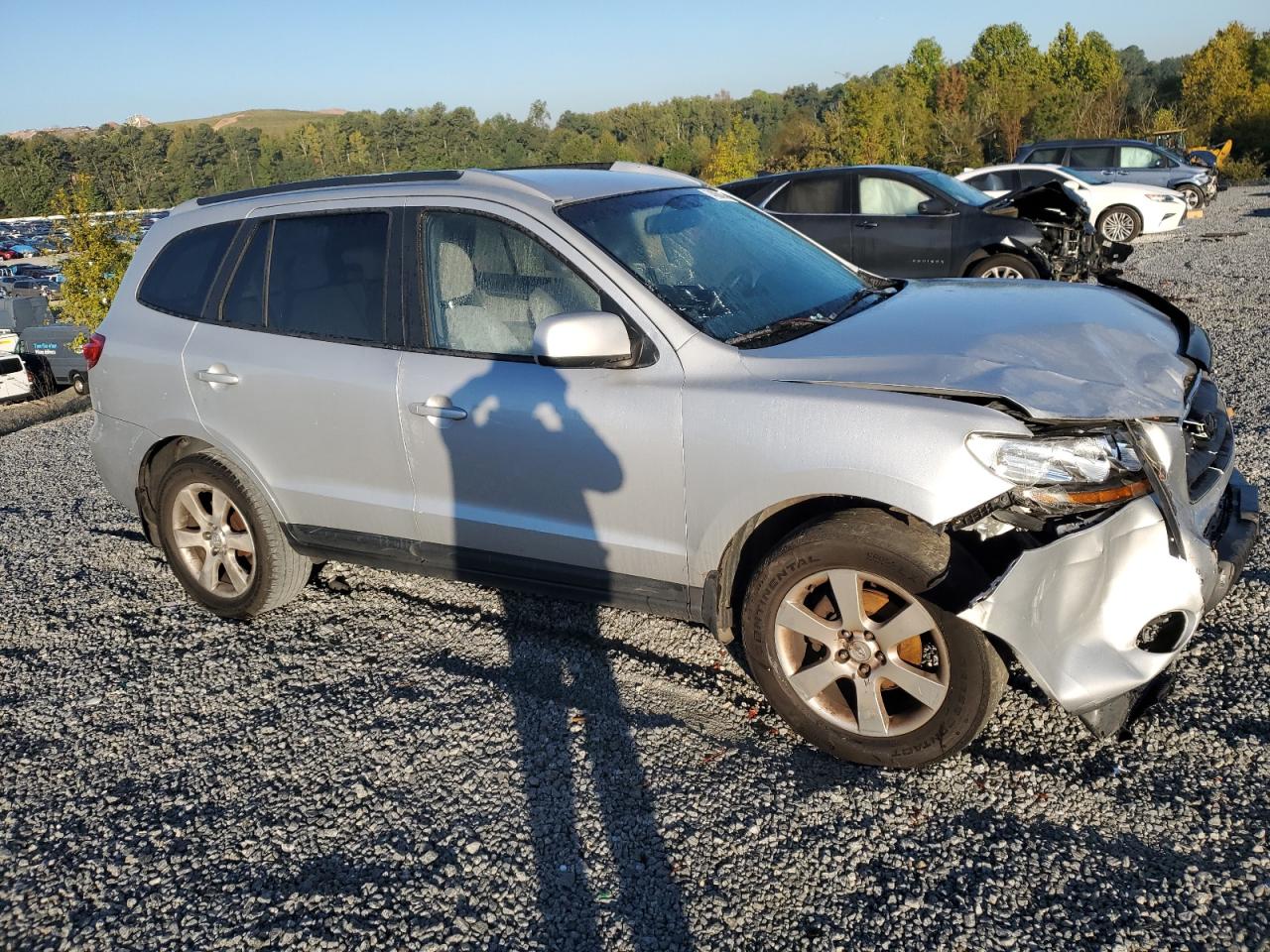 2008 Hyundai Santa Fe VIN 5NMSH73E68H186947 Copart auction photo, front end / mechanical damage thumbnail 4