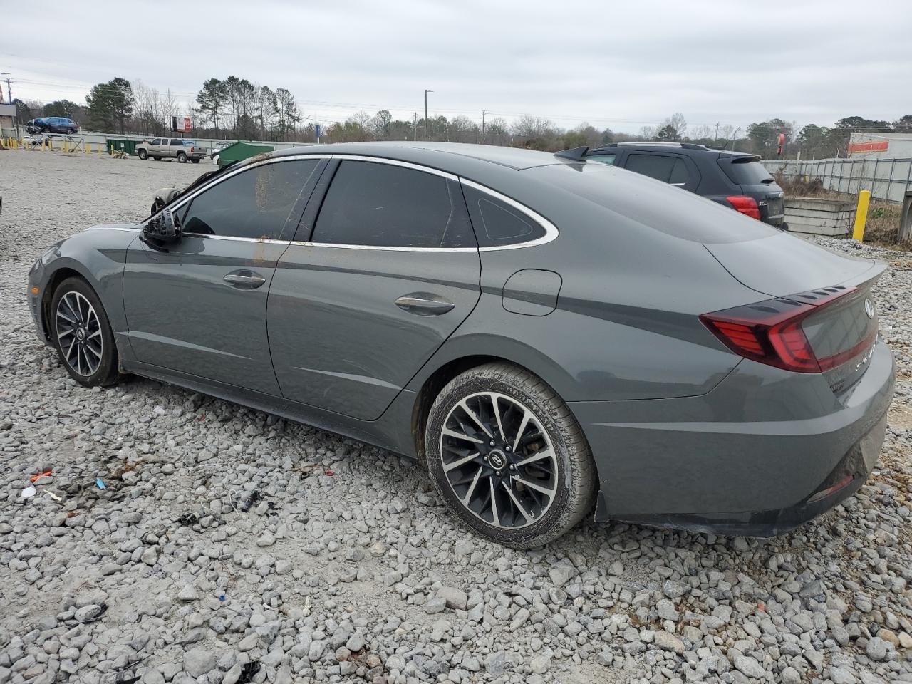 2020 Hyundai Sonata VIN 5NPEJ4J28LH052185 Copart auction photo, biohazard/chemical / top/roof damage thumbnail 2