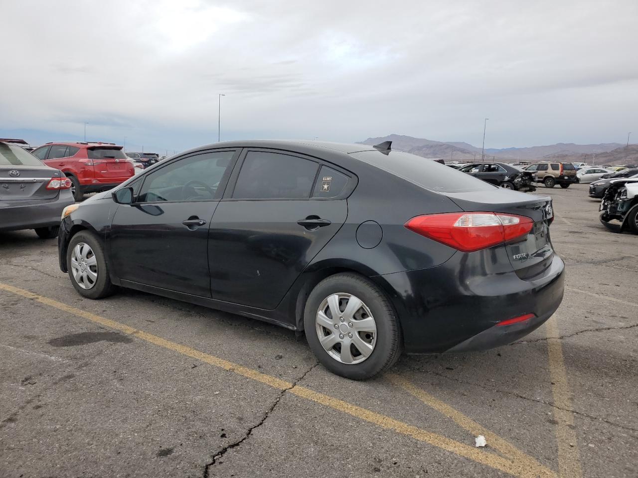 2014 KIA Forte VIN KNAFK4A67E5198131 Copart auction photo, minor dent/scratches damage thumbnail 2
