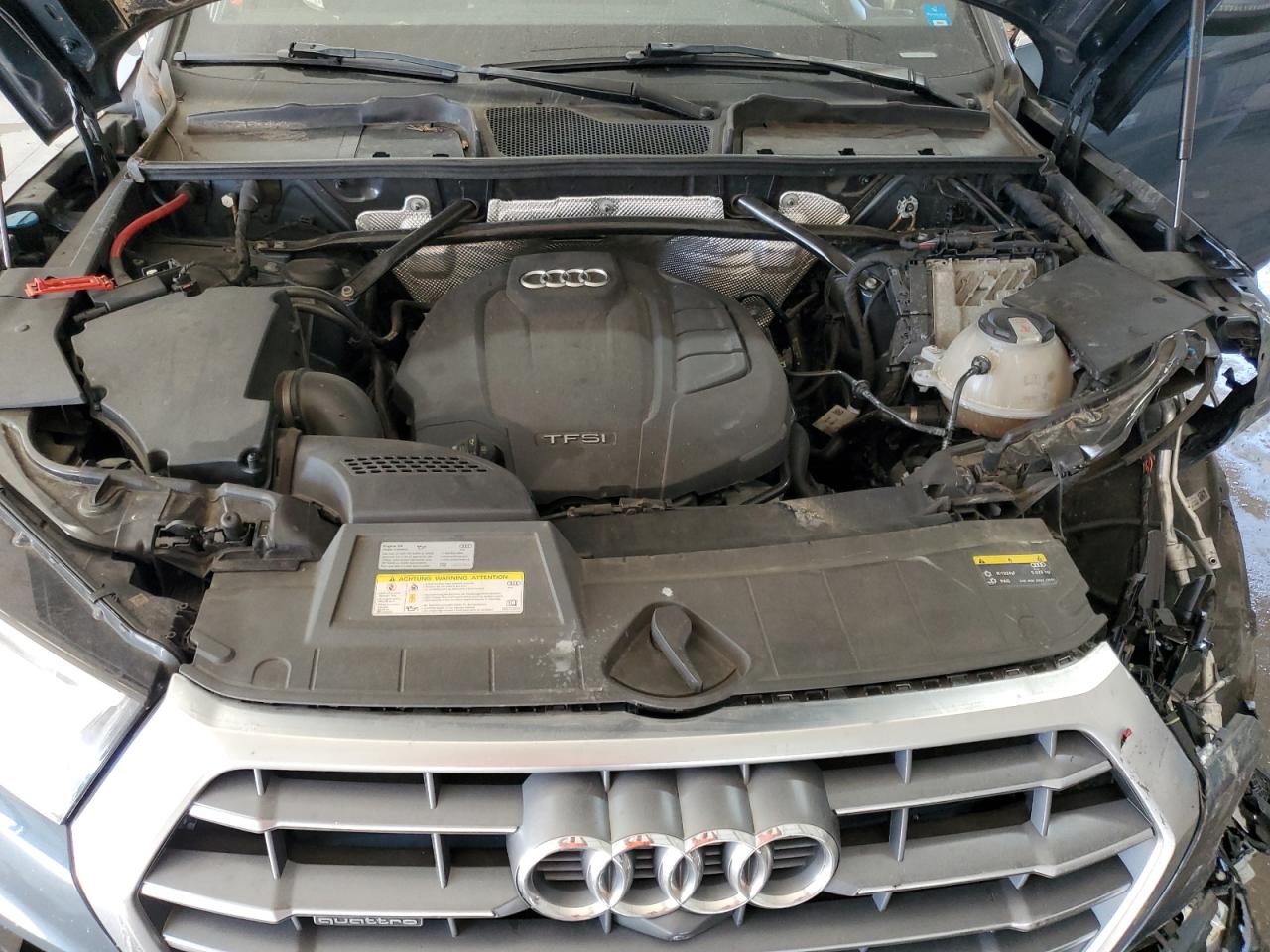 2018 Audi Q5 VIN WA1CNAFY4J2032399 Copart auction photo, front end / undercarriage damage thumbnail 12