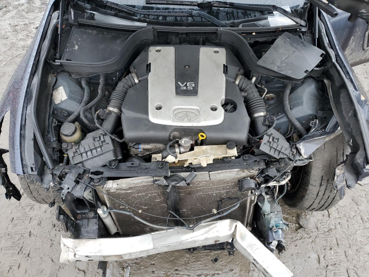 2008 Infiniti G VIN JNKBV61F58M258436 Copart auction photo, front end / rear end damage thumbnail 11