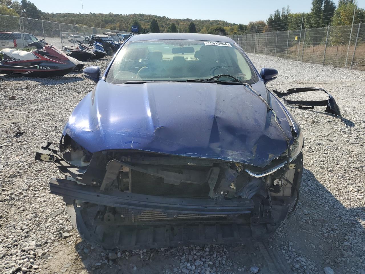 2013 Ford Fusion VIN 3FA6P0HR4DR372347 Copart auction photo, front end damage thumbnail 5