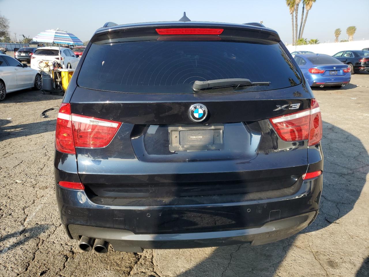 2017 BMW X3 VIN 5UXWX7C58H0U42945 Copart auction photo, front end / minor dent/scratches damage thumbnail 6