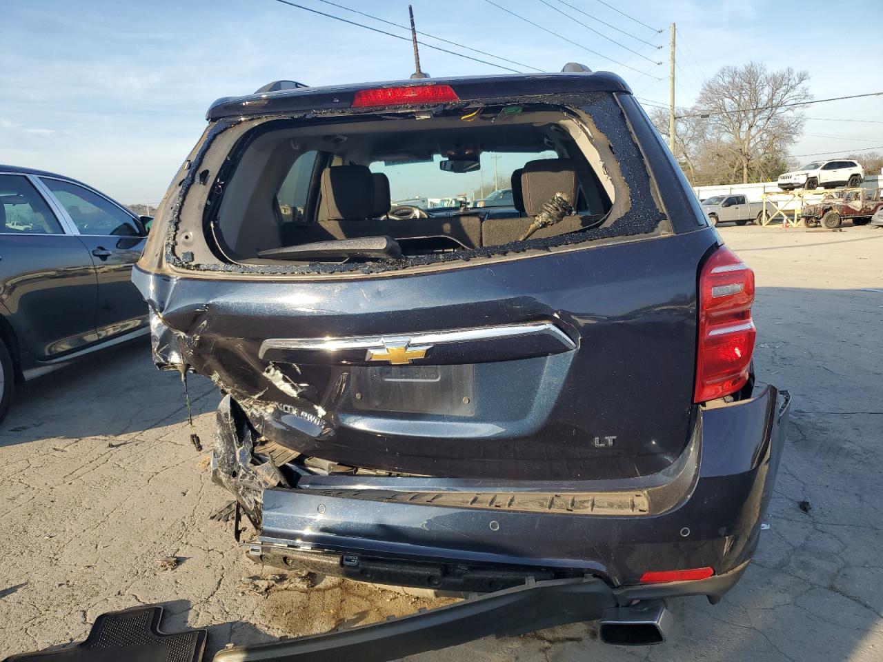 2017 Chevrolet Equinox VIN 2GNFLFE33H6163453 Copart auction photo, rear end / side damage thumbnail 6