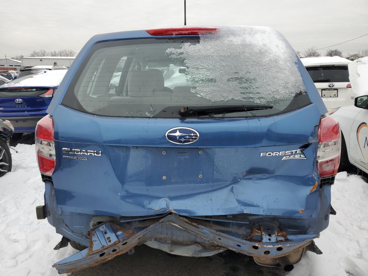 2015 Subaru Forester VIN JF2SJAAC2FH834142 Copart auction photo, rear end damage thumbnail 6