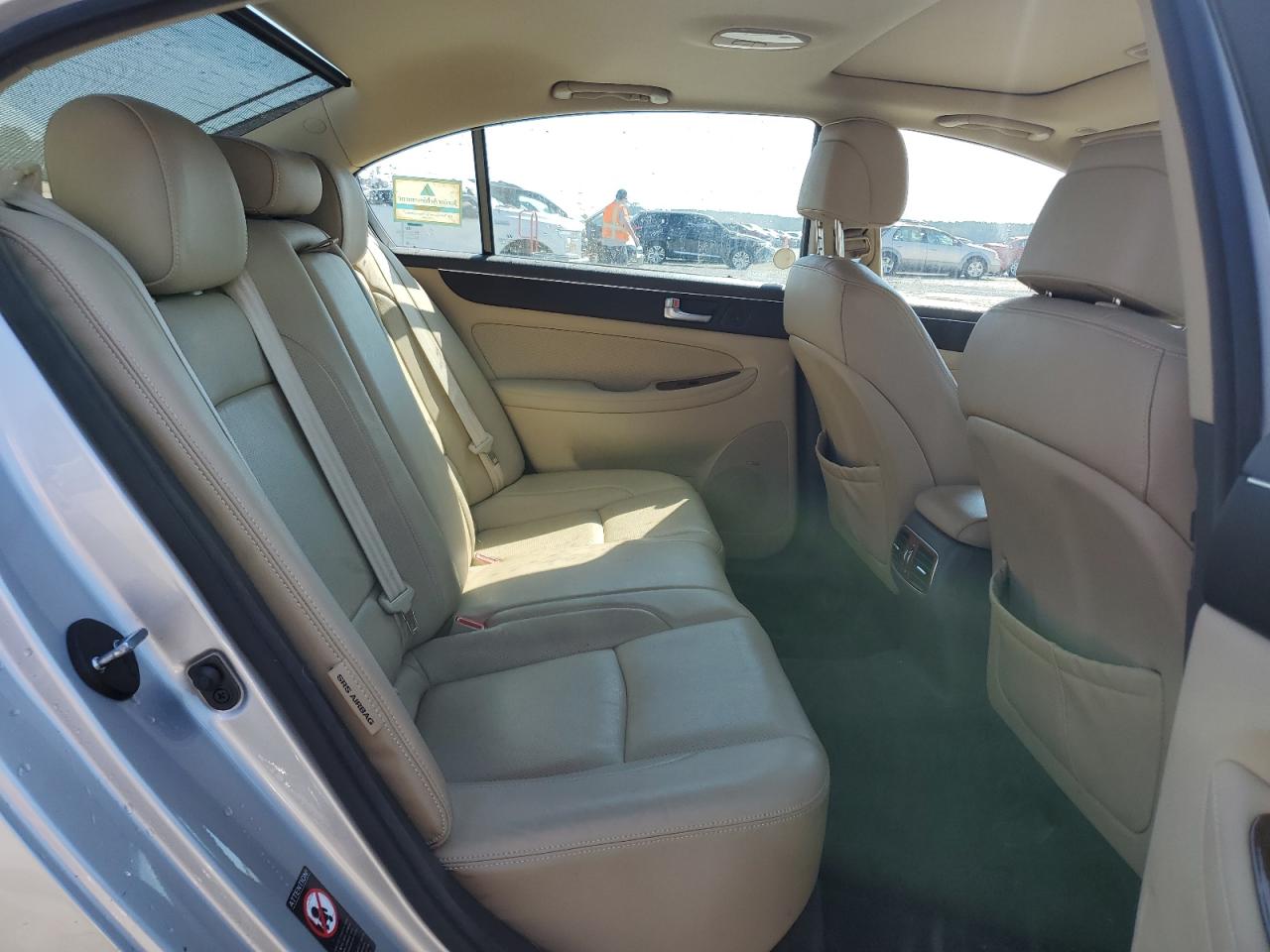 2012 Hyundai Genesis VIN KMHGC4DD4CU151393 Copart auction photo, top/roof damage thumbnail 10