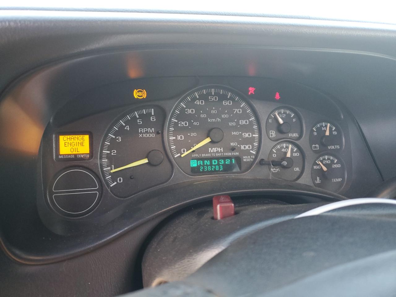 2001 Chevrolet Tahoe VIN 1GNEK13T01R141876 Copart auction photo, all over damage thumbnail 9