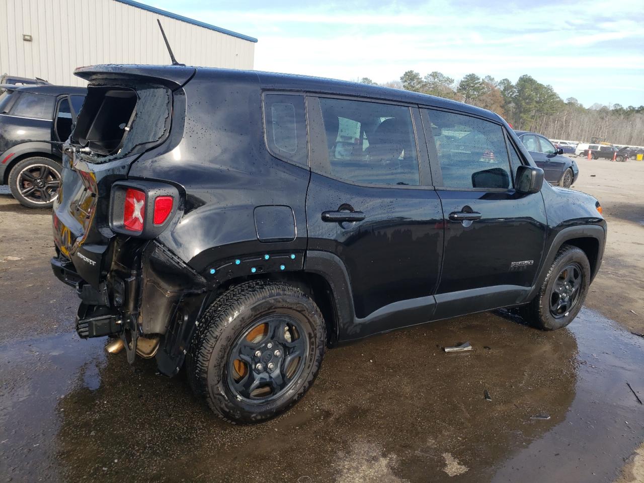 2016 Jeep Renegade VIN ZACCJAAT2GPE44140 Copart auction photo, rear end / front end damage thumbnail 3