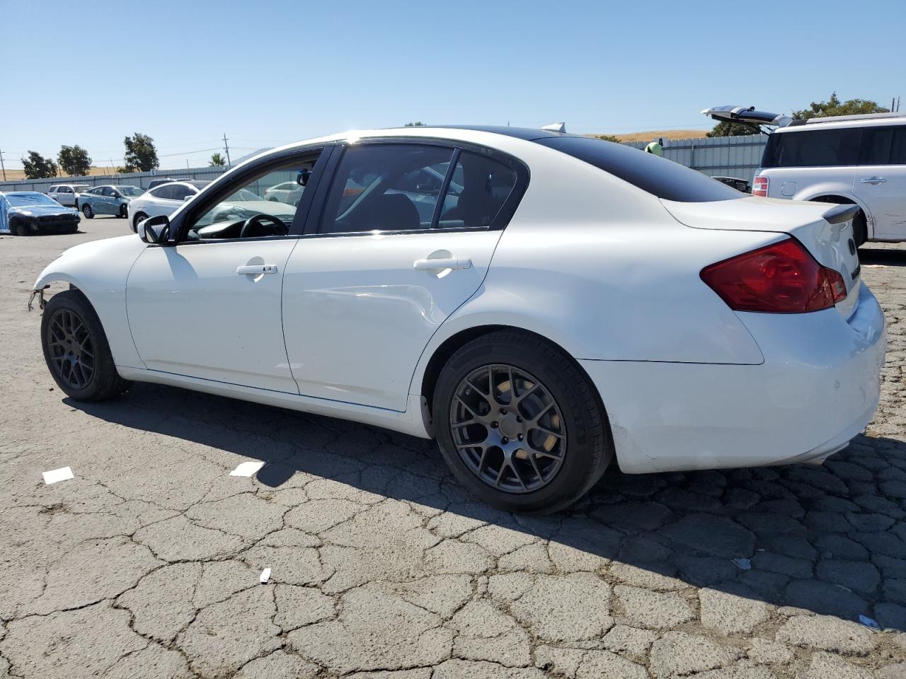 2012 Infiniti G VIN JN1CV6AP4CM624199 Copart auction photo, vandalism damage thumbnail 2