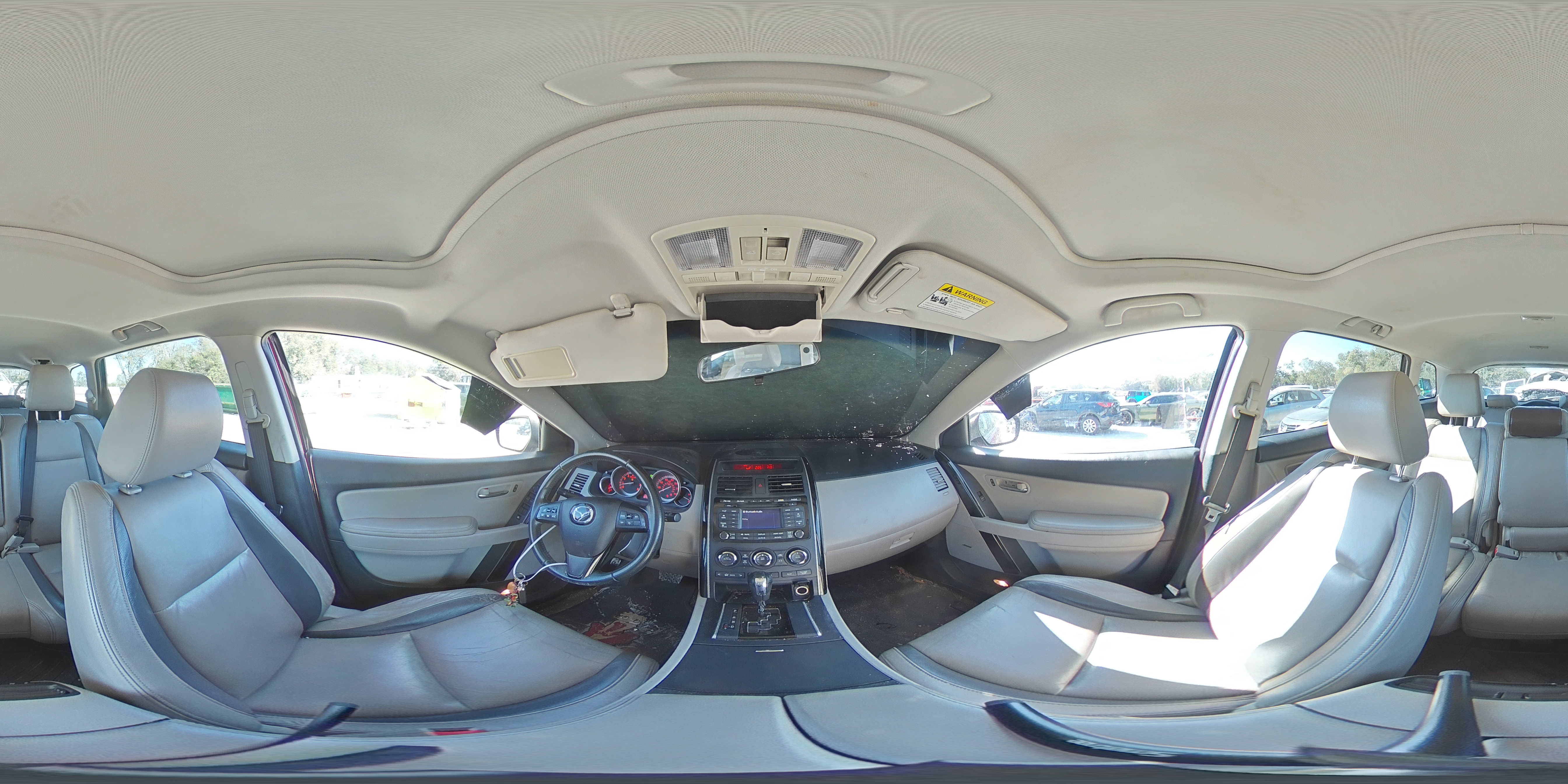 2012 Mazda CX-9 VIN JM3TB2CA1C0368772 Copart auction photo, side / front end damage thumbnail 15