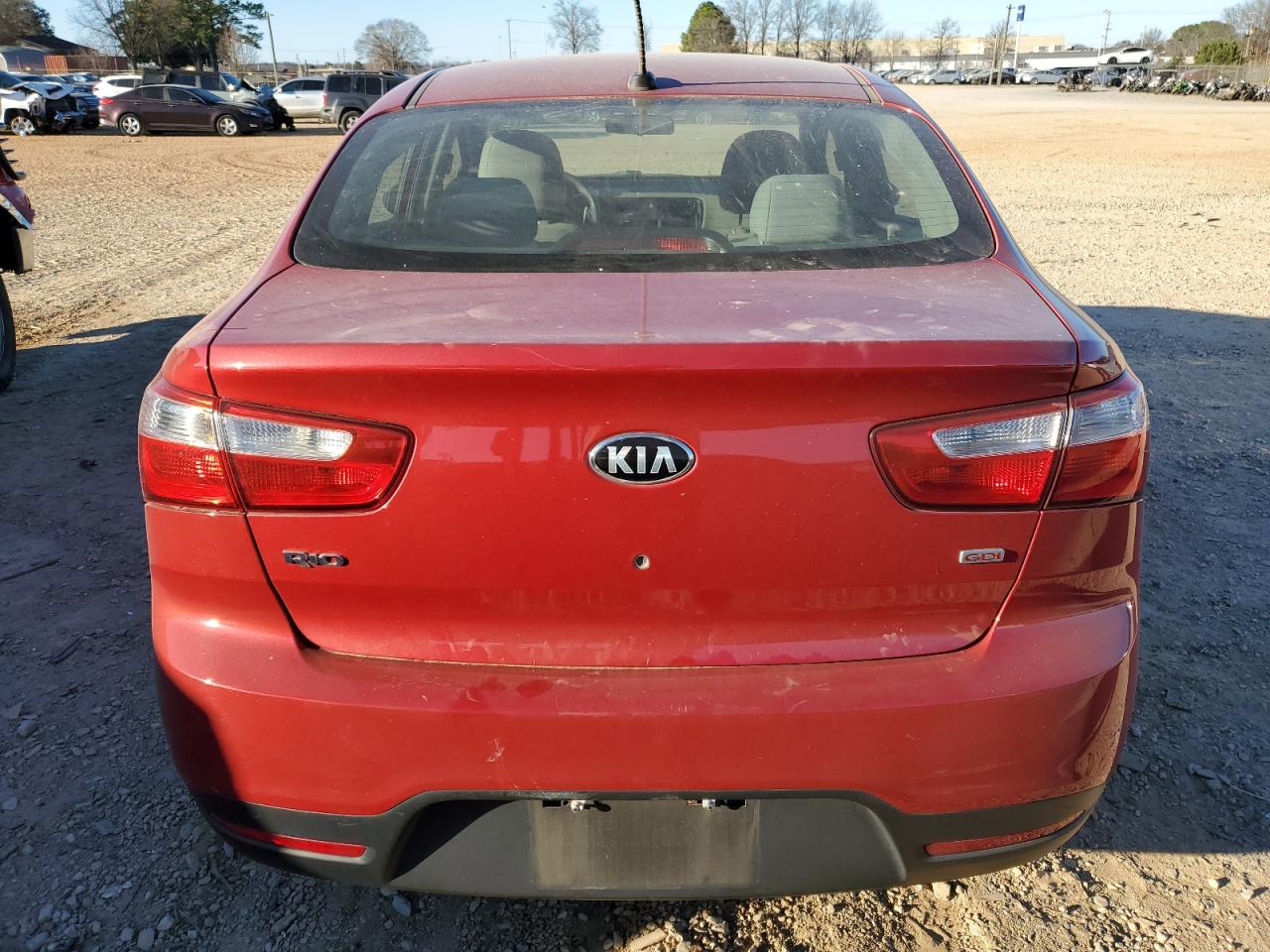 2014 KIA Rio VIN KNADM4A34E6351422 Copart auction photo, side damage thumbnail 6