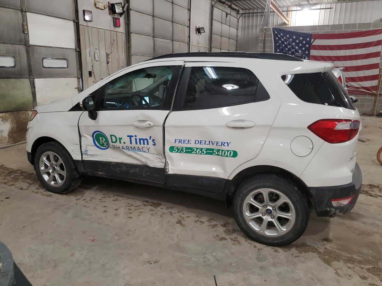 2018 Ford EcoSport VIN MAJ6P1ULXJC169271 Copart auction photo, side damage thumbnail 2