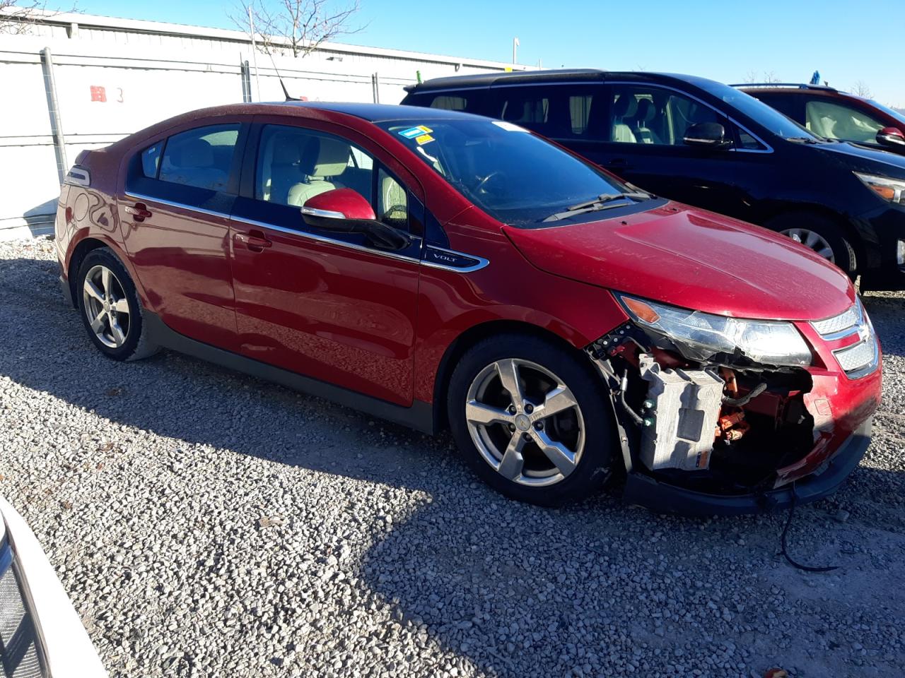 2012 Chevrolet Volt VIN 1G1RD6E48CU122105 Copart auction photo, front end damage thumbnail 4