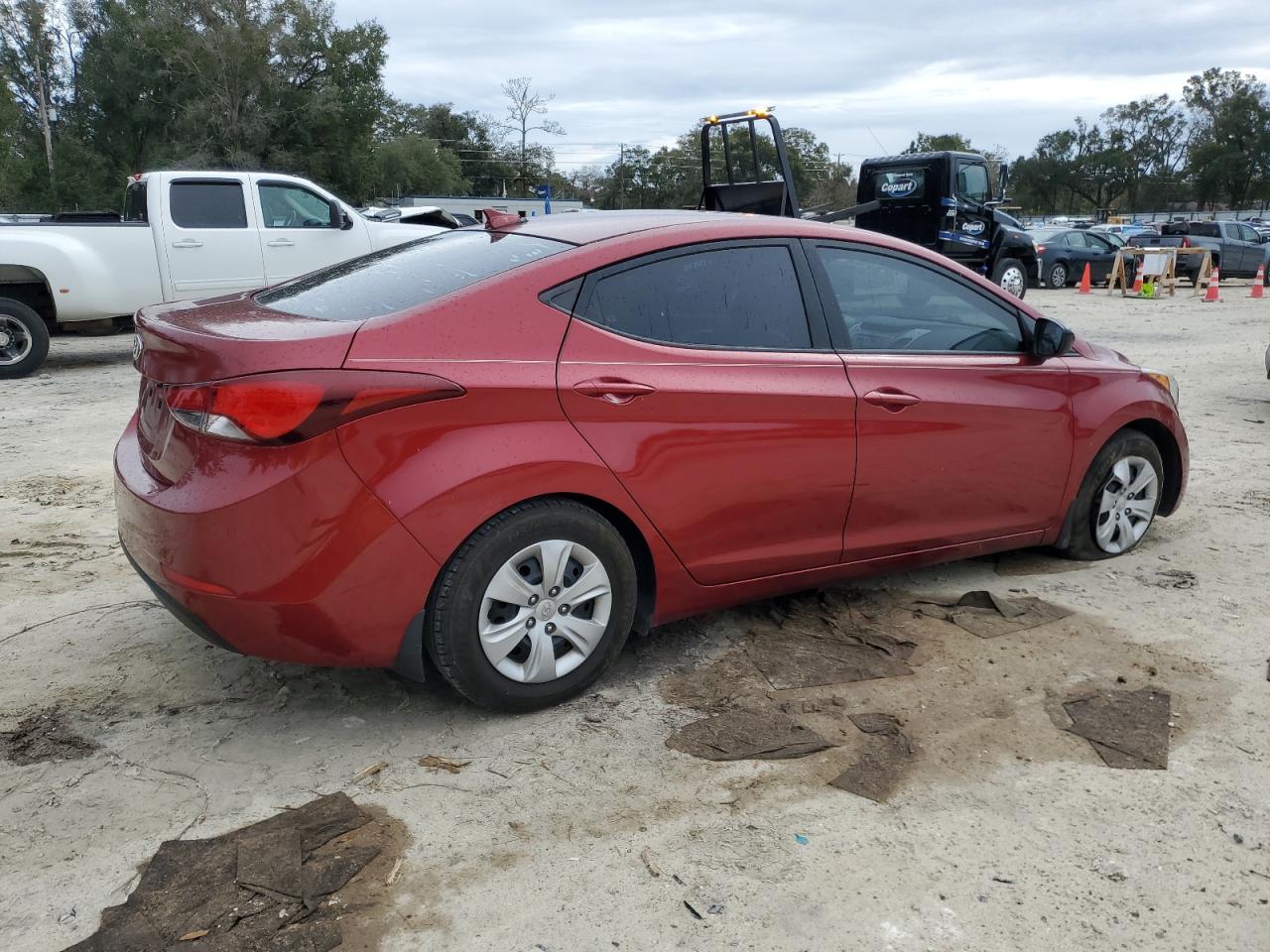 2016 Hyundai Elantra VIN 5NPDH4AE1GH795147 Copart auction photo, all over damage thumbnail 3