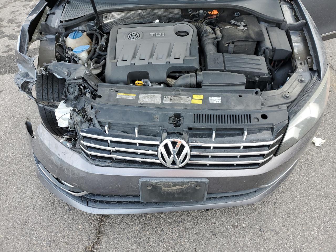 2014 Volkswagen Passat VIN 1VWCN7A38EC065407 Copart auction photo, front end damage thumbnail 12