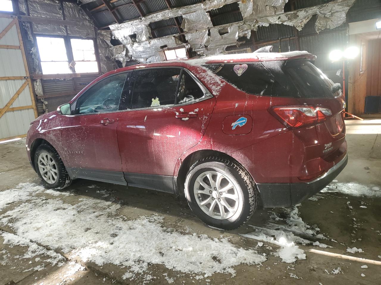 2018 Chevrolet Equinox VIN 3GNAXJEV5JS625473 Copart auction photo, front end / side damage thumbnail 2