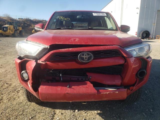 2018 Toyota 4Runner VIN JTEBU5JR5J5596259 Copart auction photo, front end damage thumbnail 5