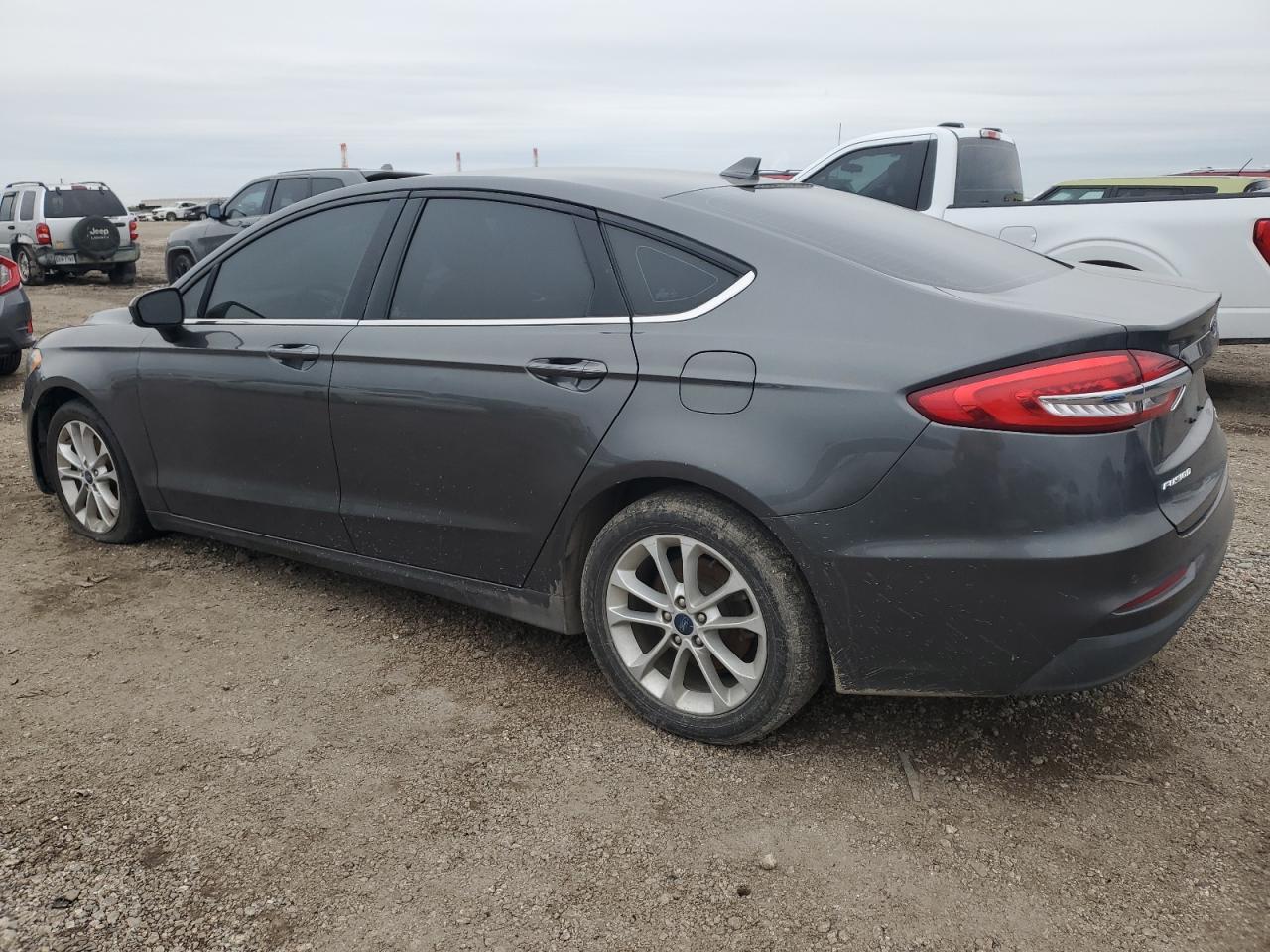 2019 Ford Fusion VIN 3FA6P0HDXKR135802 Copart auction photo, front end / side damage thumbnail 2