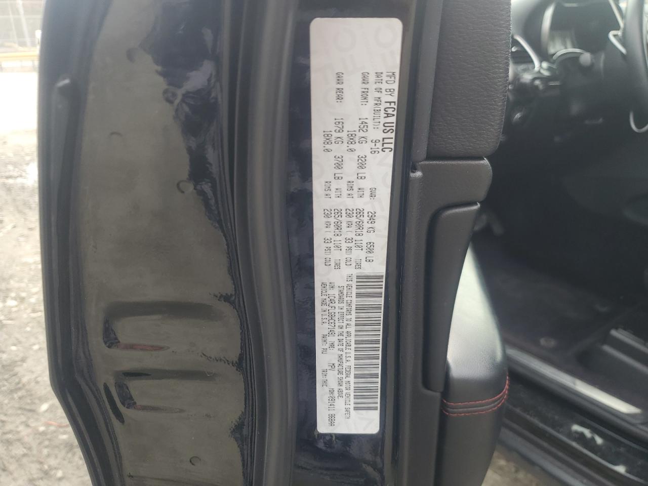 2017 Jeep Grand Cherokee VIN 1C4RJFLG8HC671491 Copart auction photo, front end damage thumbnail 13