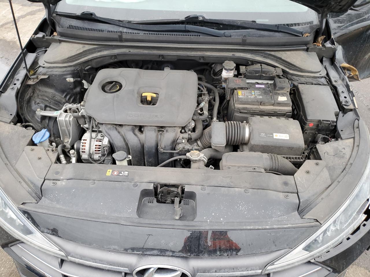2019 Hyundai Elantra VIN 5NPD84LF5KH487123 Copart auction photo, side / front end damage thumbnail 12