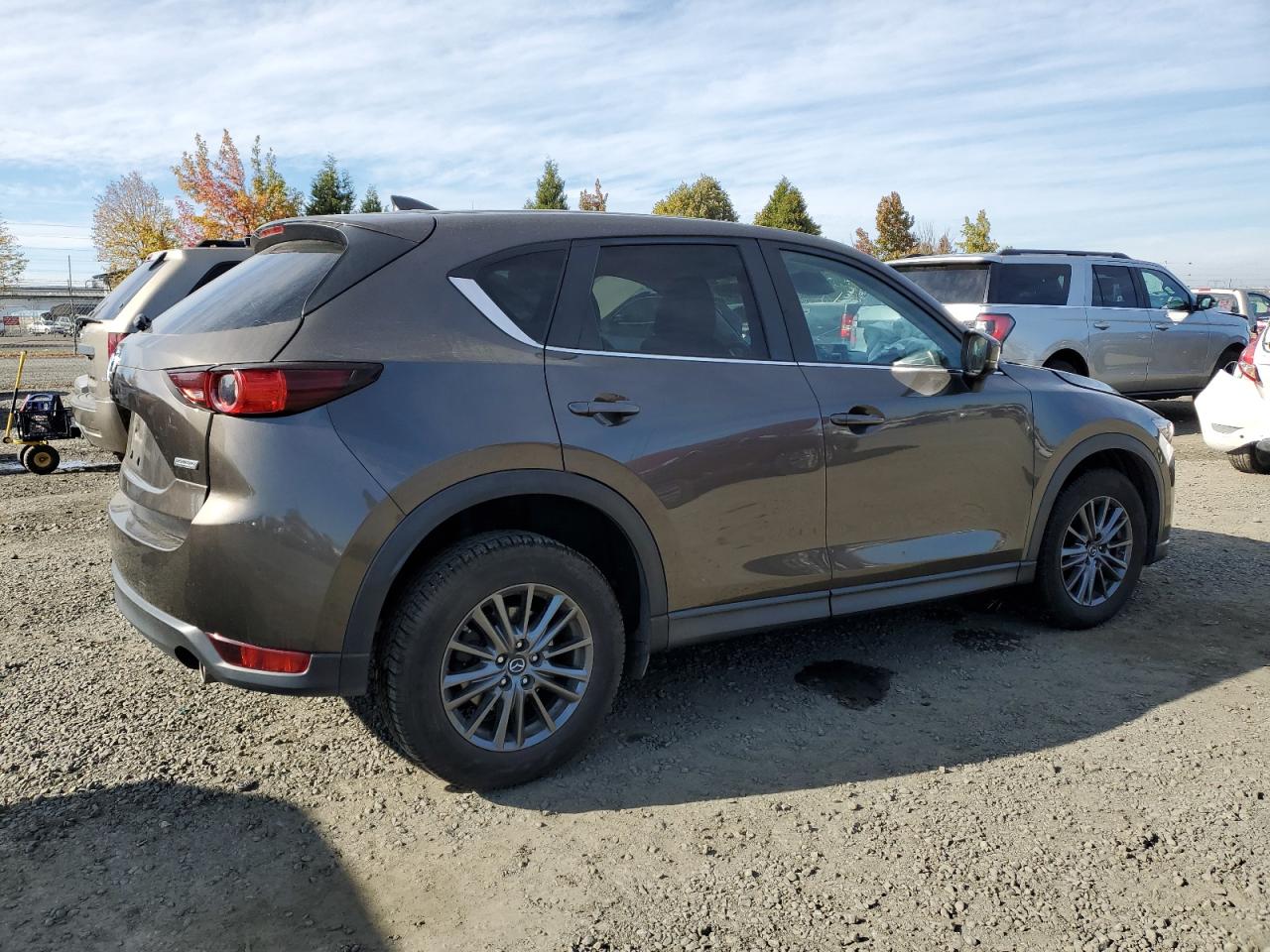 2019 Mazda CX-5 VIN JM3KFACM3K0616684 Copart auction photo, front end / side damage thumbnail 3