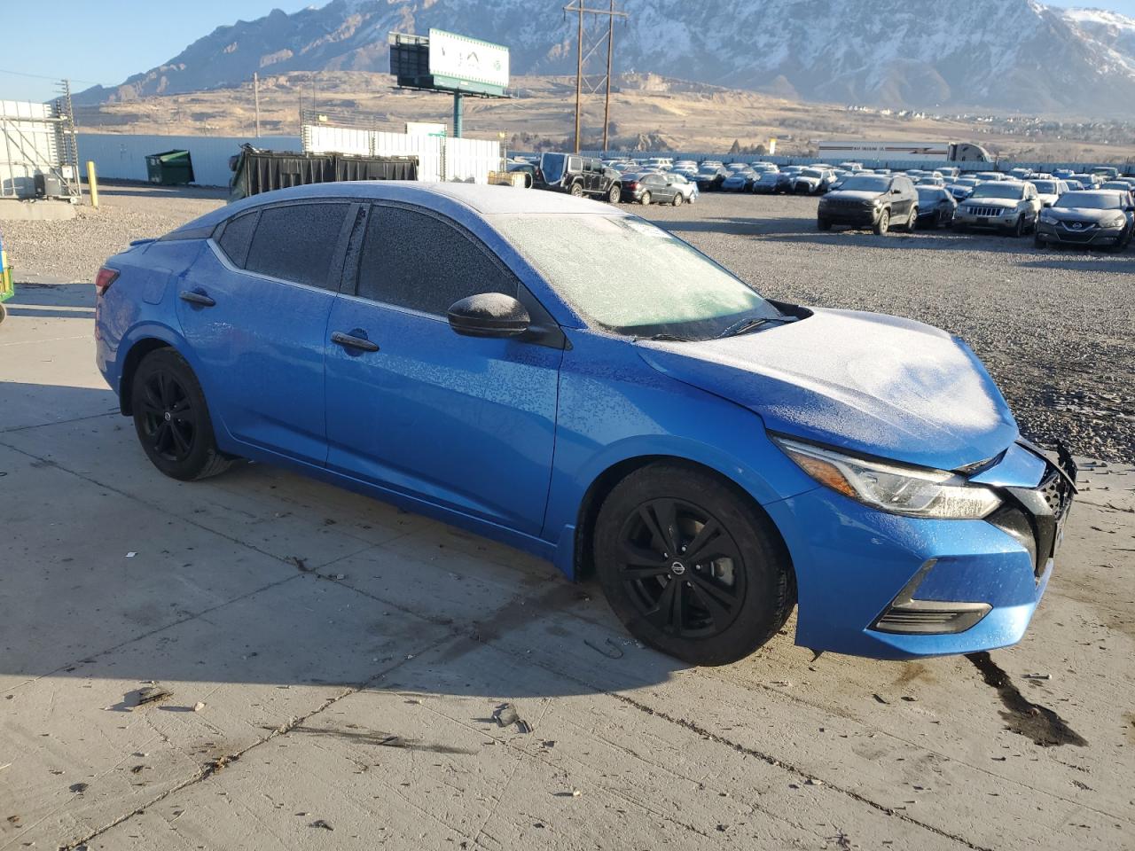 2020 Nissan Sentra VIN 3N1AB8CV5LY271881 Copart auction photo, front end / side damage thumbnail 4