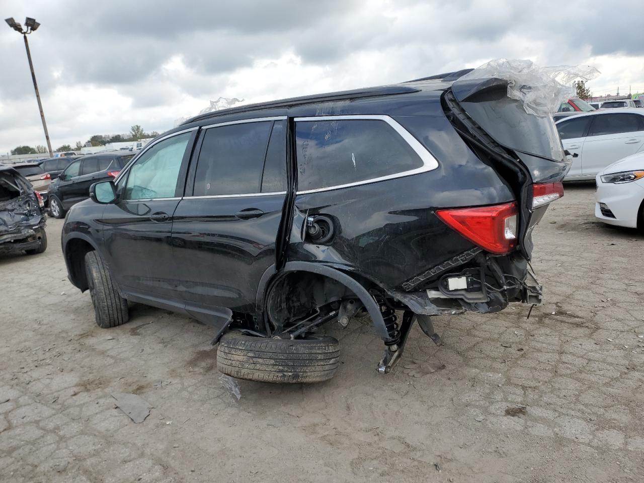 2022 Honda Pilot VIN 5FNYF6H28NB045125 Copart auction photo, rear end / mechanical damage thumbnail 2